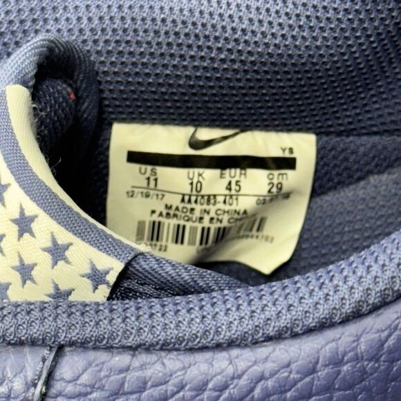 Size 11 - Nike Air Force 1 '07 Low Blue Recall - Picture 5 of 10